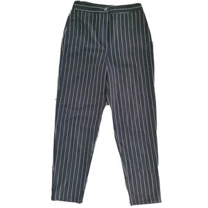 Nasty Gal Collection Pants Womens Size 4 Black White Striped Hi Rise